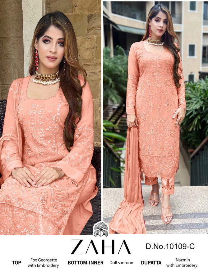 Zaha Saadia Vol 1 Wholesale Georgette Pakistani Suit